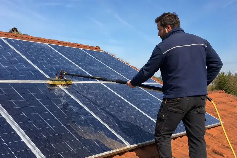 Nettoyage et entretien de panneaux solaires à Beaugeay